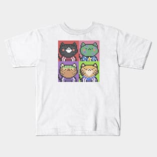 Pixel Cat Tile 006 Kids T-Shirt